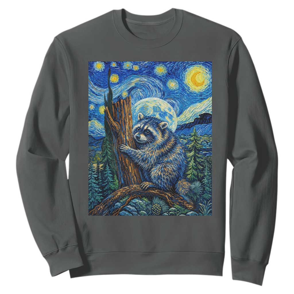 Seattle Trash Panda Starry Night Graphic Sweatshirt Funny Short King Raccoon