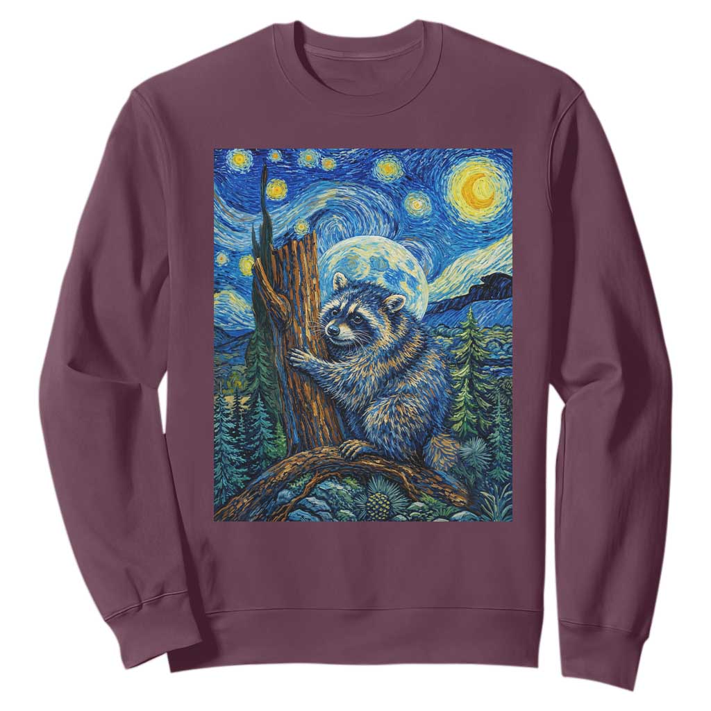 Seattle Trash Panda Starry Night Graphic Sweatshirt Funny Short King Raccoon