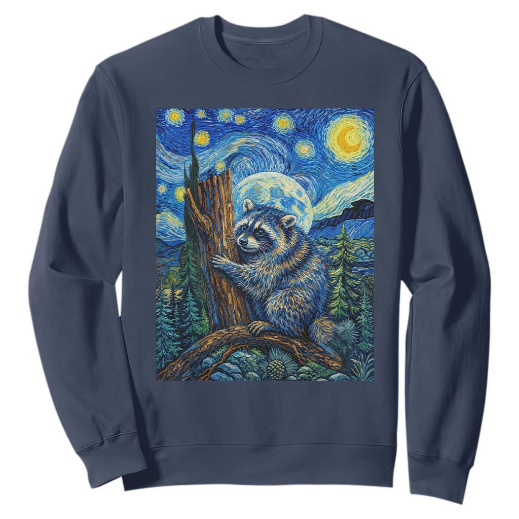 Seattle Trash Panda Starry Night Graphic Sweatshirt Funny Short King Raccoon