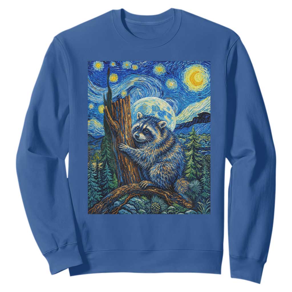 Seattle Trash Panda Starry Night Graphic Sweatshirt Funny Short King Raccoon