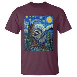 Seattle Trash Panda Starry Night Graphic T Shirt Funny Short King Raccoon
