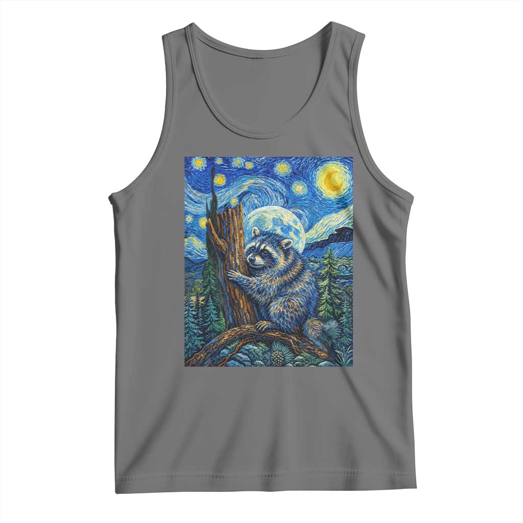 Seattle Trash Panda Starry Night Graphic Tank Top Funny Short King Raccoon