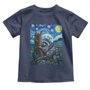 Seattle Trash Panda Starry Night Graphic Toddler T Shirt Funny Short King Raccoon