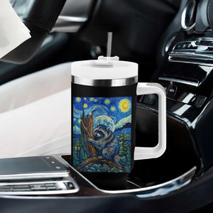 Seattle Trash Panda Starry Night Graphic Tumbler With Handle Funny Short King Raccoon
