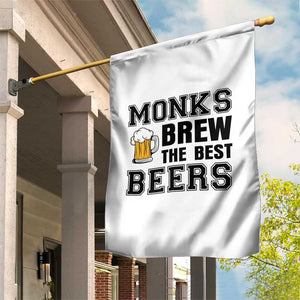 Monks Brew The Best Beers Garden Flag Funny Craft Beer Brewer
