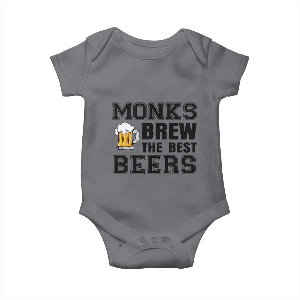 Monks Brew The Best Beers Baby Onesie Funny Craft Beer Brewer