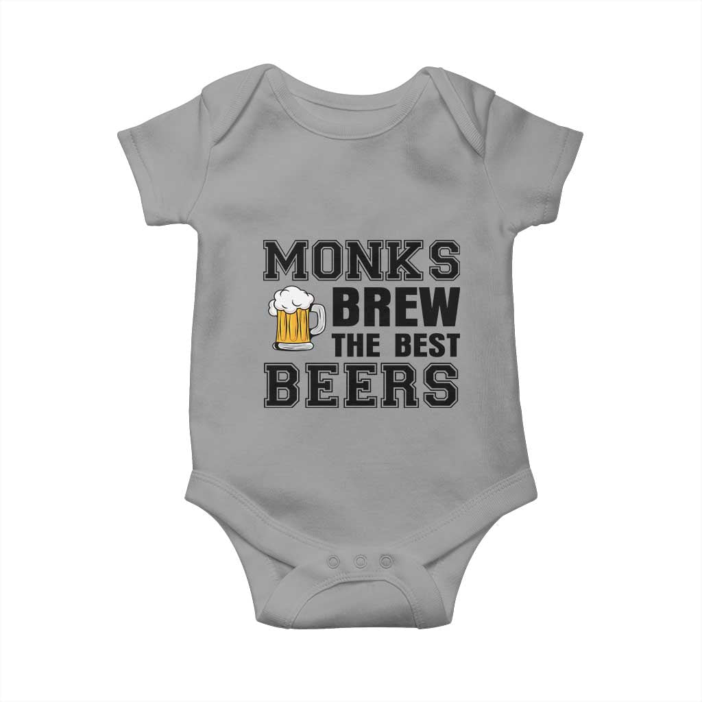 Monks Brew The Best Beers Baby Onesie Funny Craft Beer Brewer