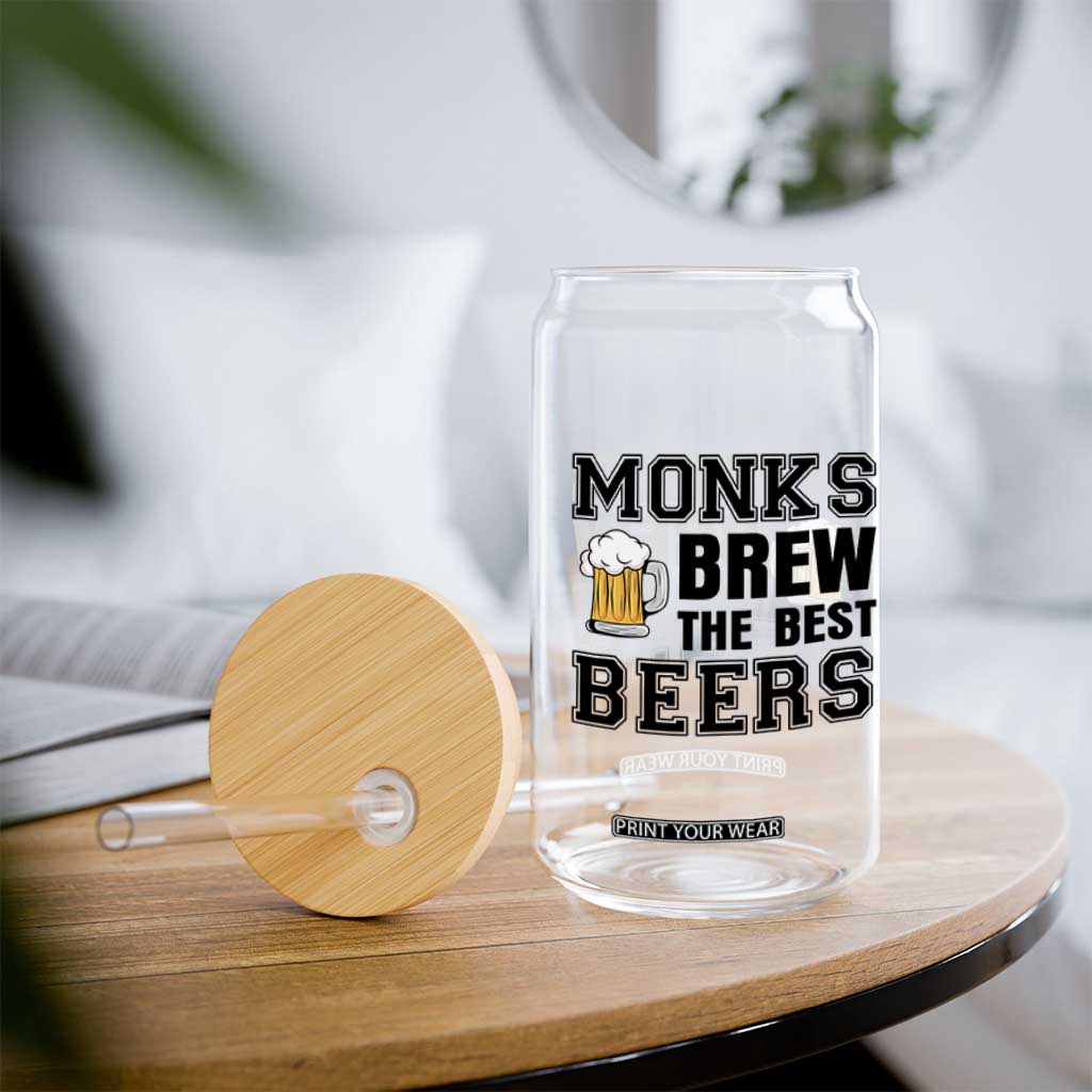 Monks Brew The Best Beers Glass Can Funny Craft Beer Brewer