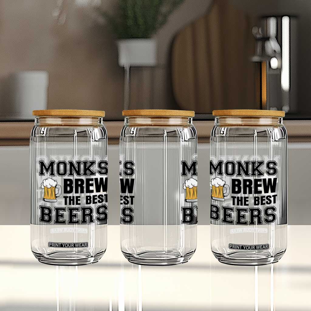 Monks Brew The Best Beers Glass Can Funny Craft Beer Brewer