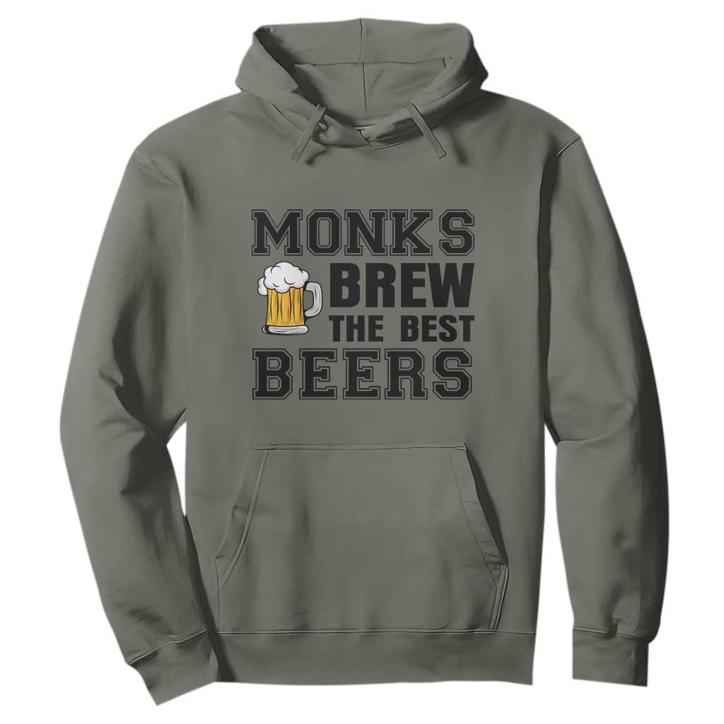 Monks Brew The Best Beers Hoodie Funny Craft Beer Brewer
