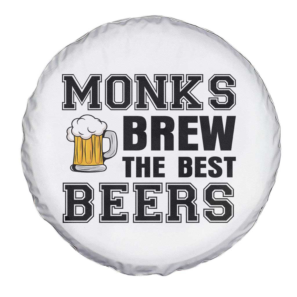 Monks Brew The Best Beers Spare Tire Cover Funny Craft Beer Brewer