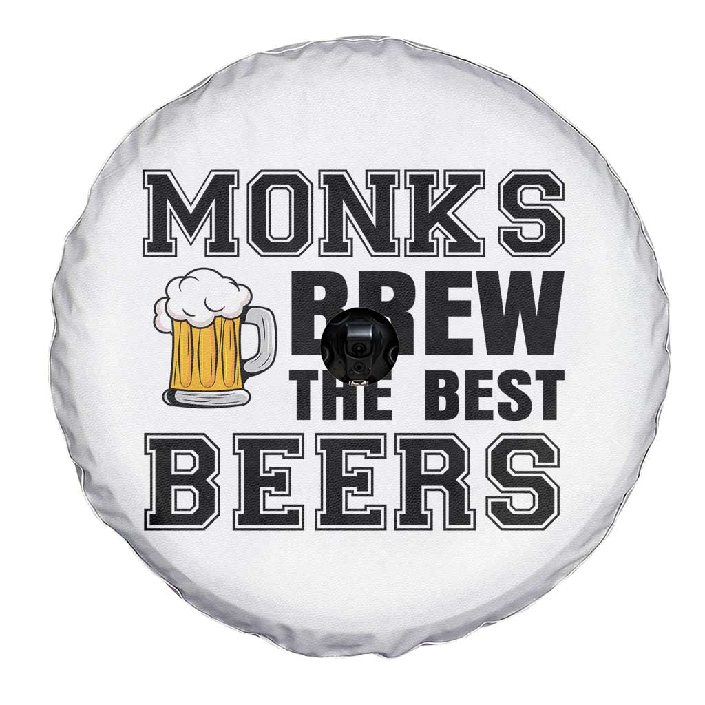Monks Brew The Best Beers Spare Tire Cover Funny Craft Beer Brewer