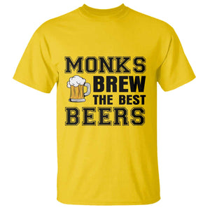 Monks Brew The Best Beers T Shirt Funny Craft Beer Brewer