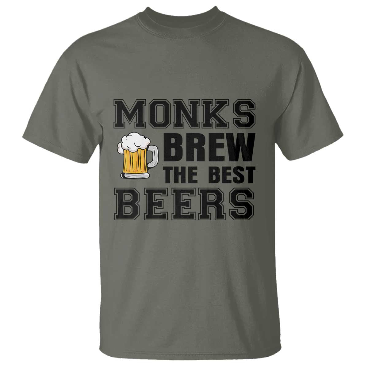 Monks Brew The Best Beers T Shirt Funny Craft Beer Brewer