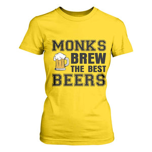 Monks Brew The Best Beers T Shirt For Women Funny Craft Beer Brewer