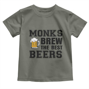 Monks Brew The Best Beers Toddler T Shirt Funny Craft Beer Brewer
