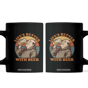 Funny Craft Beer Drinker Monks Coffee Mug Lifes Better With Beer