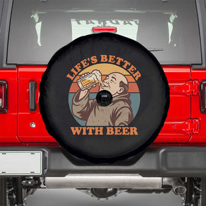 Funny Craft Beer Drinker Monks Spare Tire Cover Lifes Better With Beer
