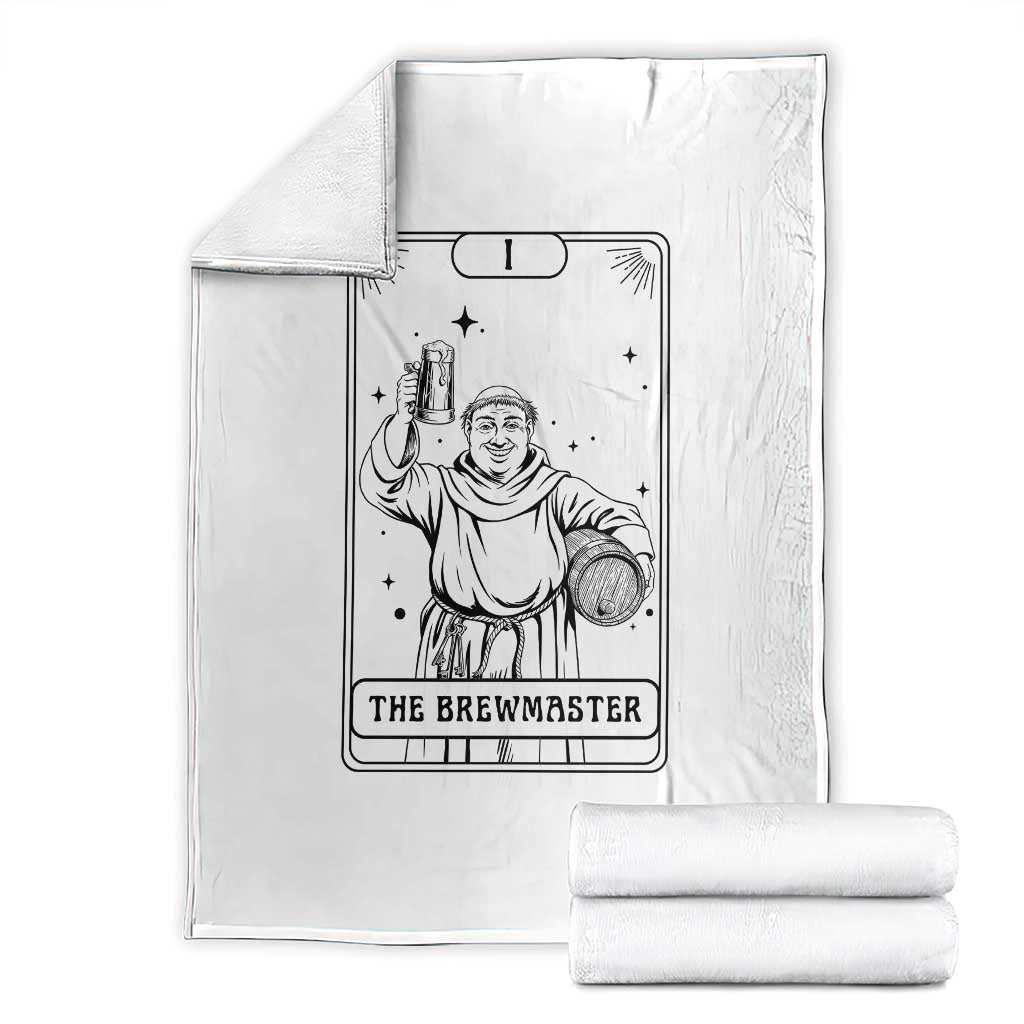 The Brewmaster Tarot Card Throw Blanket Vintage Craft Beer Monk Brewery Art TS12 White Print Your Wear