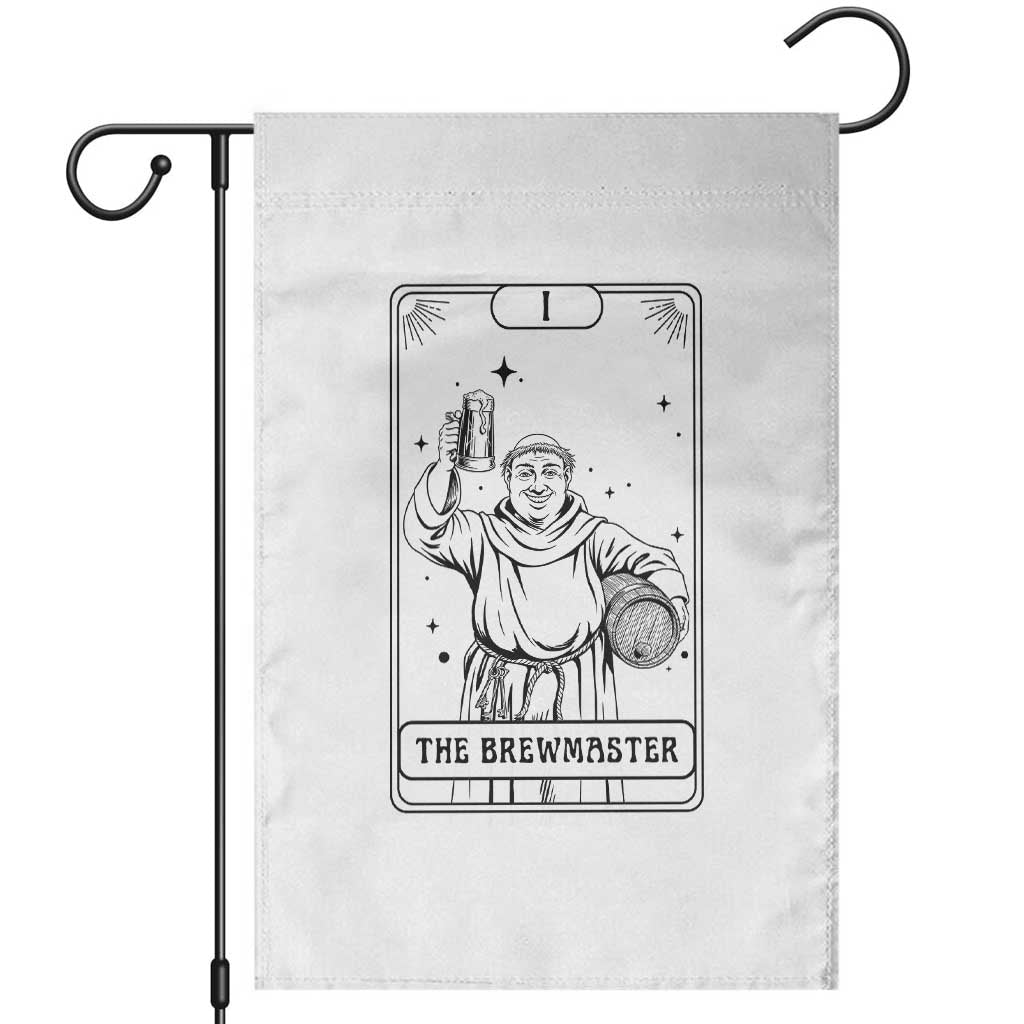 The Brewmaster Tarot Card Garden Flag Vintage Craft Beer Monk Brewery Art TS12 White Print Your Wear
