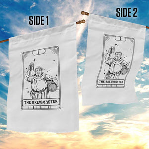 The Brewmaster Tarot Card Garden Flag Vintage Craft Beer Monk Brewery Art