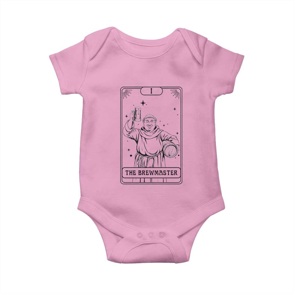 The Brewmaster Tarot Card Baby Onesie Vintage Craft Beer Monk Brewery Art