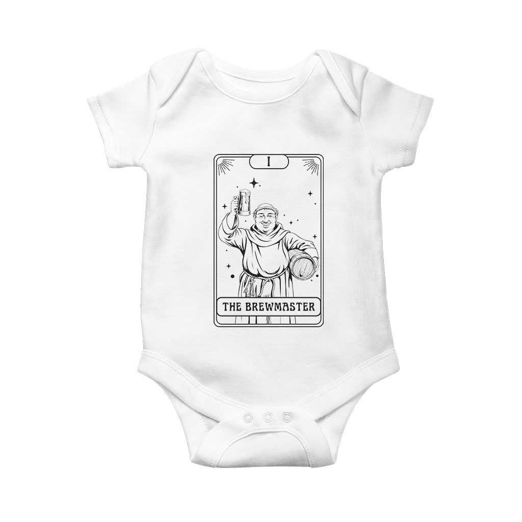 The Brewmaster Tarot Card Baby Onesie Vintage Craft Beer Monk Brewery Art TS12 White Print Your Wear