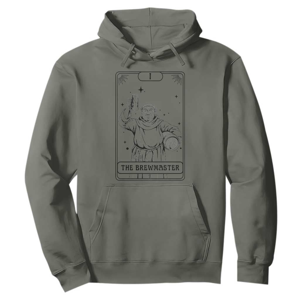 The Brewmaster Tarot Card Hoodie Vintage Craft Beer Monk Brewery Art