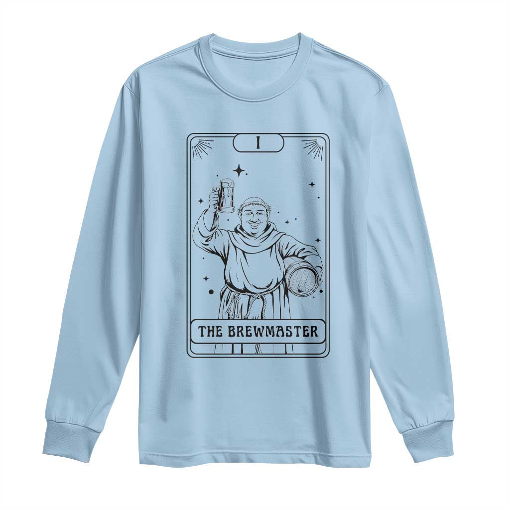 The Brewmaster Tarot Card Long Sleeve Shirt Vintage Craft Beer Monk Brewery Art