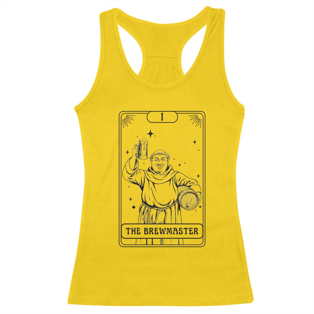The Brewmaster Tarot Card Racerback Tank Top Vintage Craft Beer Monk Brewery Art