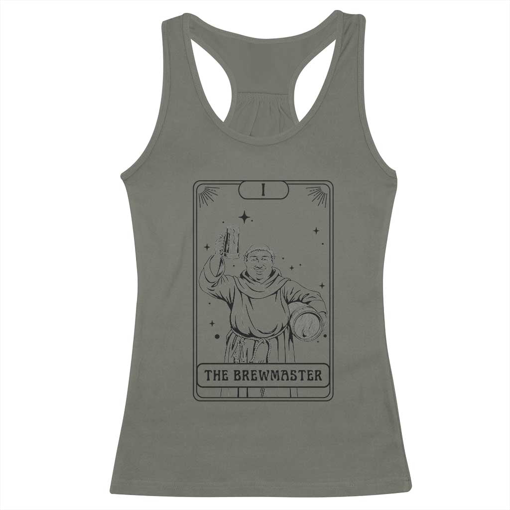 The Brewmaster Tarot Card Racerback Tank Top Vintage Craft Beer Monk Brewery Art