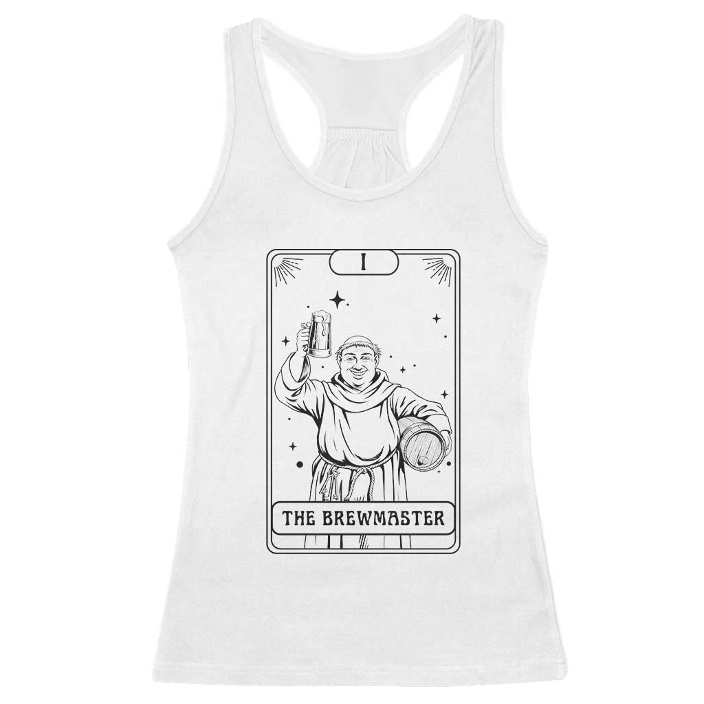 The Brewmaster Tarot Card Racerback Tank Top Vintage Craft Beer Monk Brewery Art TS12 White Print Your Wear