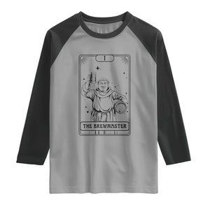 The Brewmaster Tarot Card Raglan Shirt Vintage Craft Beer Monk Brewery Art