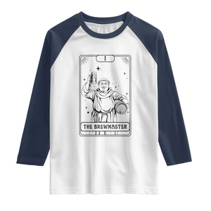 The Brewmaster Tarot Card Raglan Shirt Vintage Craft Beer Monk Brewery Art
