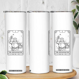 The Brewmaster Tarot Card Skinny Tumbler Vintage Craft Beer Monk Brewery Art