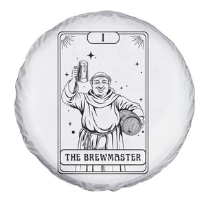 The Brewmaster Tarot Card Spare Tire Cover Vintage Craft Beer Monk Brewery Art