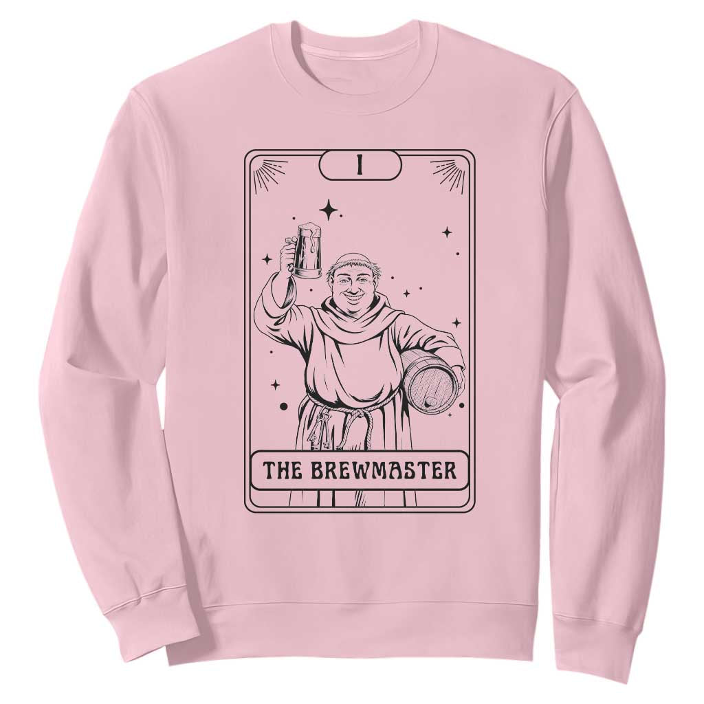 The Brewmaster Tarot Card Sweatshirt Vintage Craft Beer Monk Brewery Art