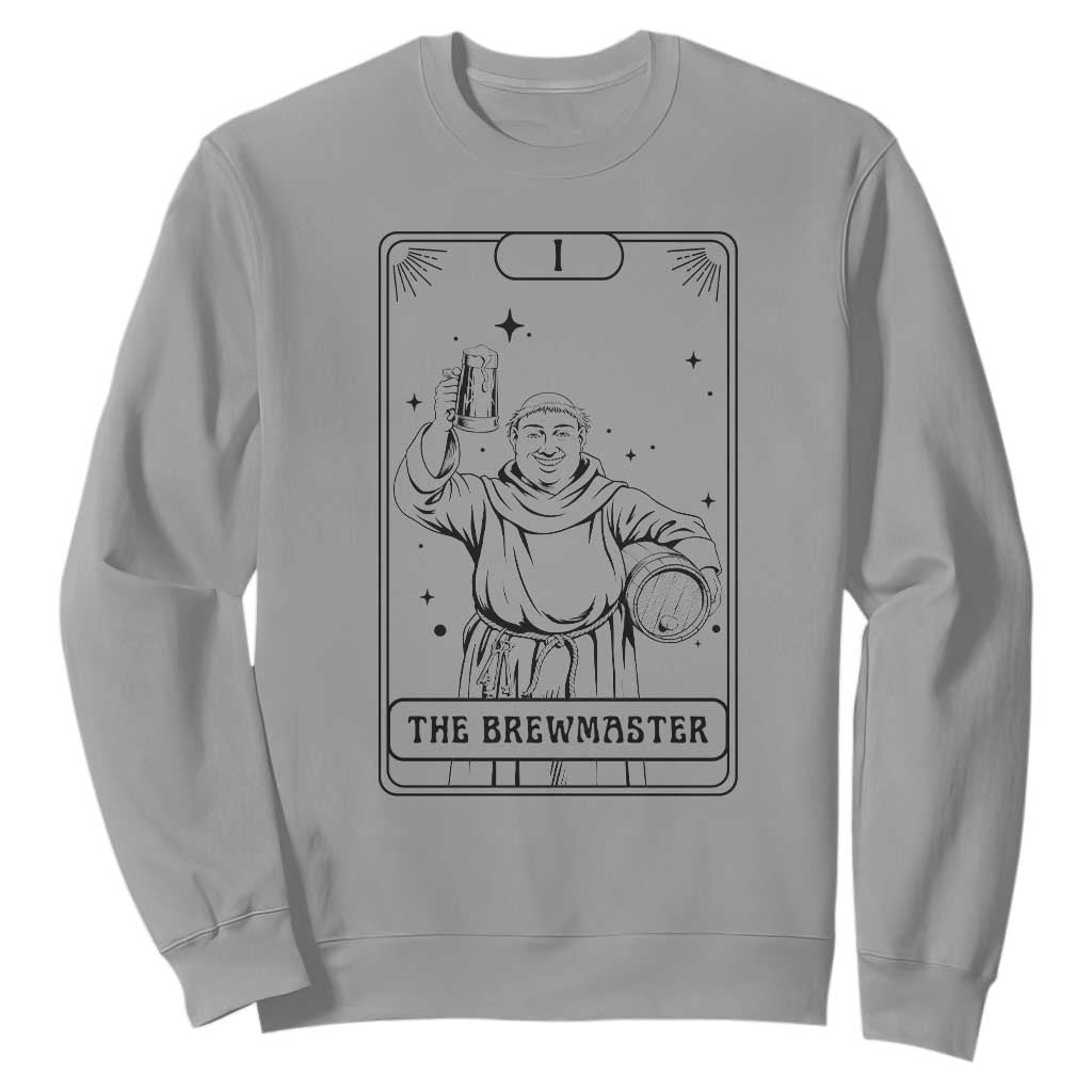 The Brewmaster Tarot Card Sweatshirt Vintage Craft Beer Monk Brewery Art