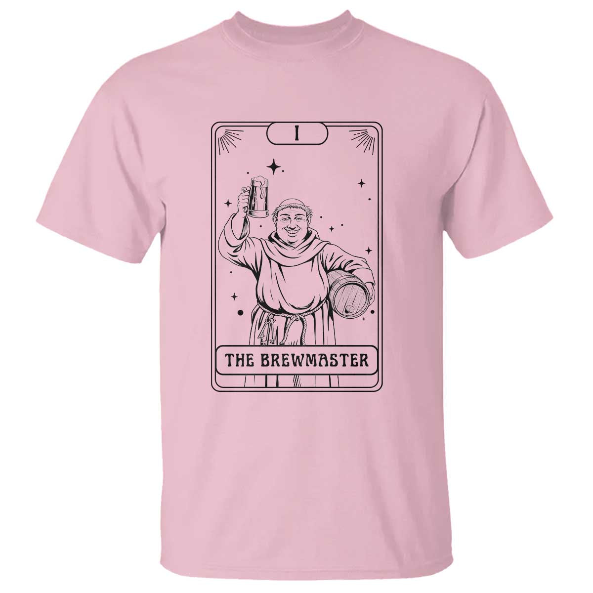The Brewmaster Tarot Card T Shirt Vintage Craft Beer Monk Brewery Art