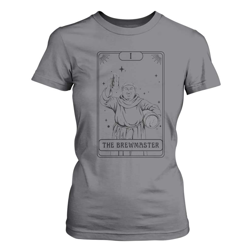 The Brewmaster Tarot Card T Shirt For Women Vintage Craft Beer Monk Brewery Art