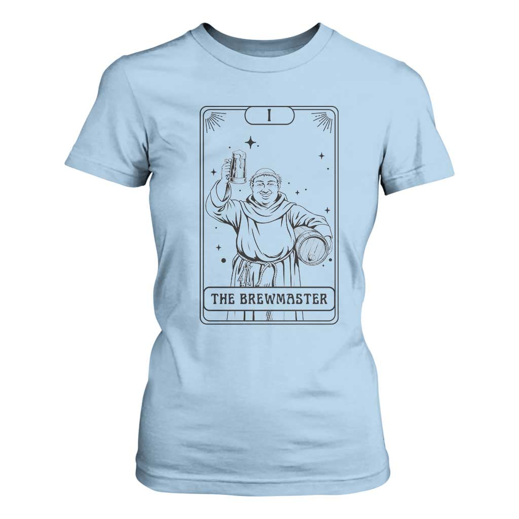 The Brewmaster Tarot Card T Shirt For Women Vintage Craft Beer Monk Brewery Art