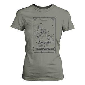 The Brewmaster Tarot Card T Shirt For Women Vintage Craft Beer Monk Brewery Art