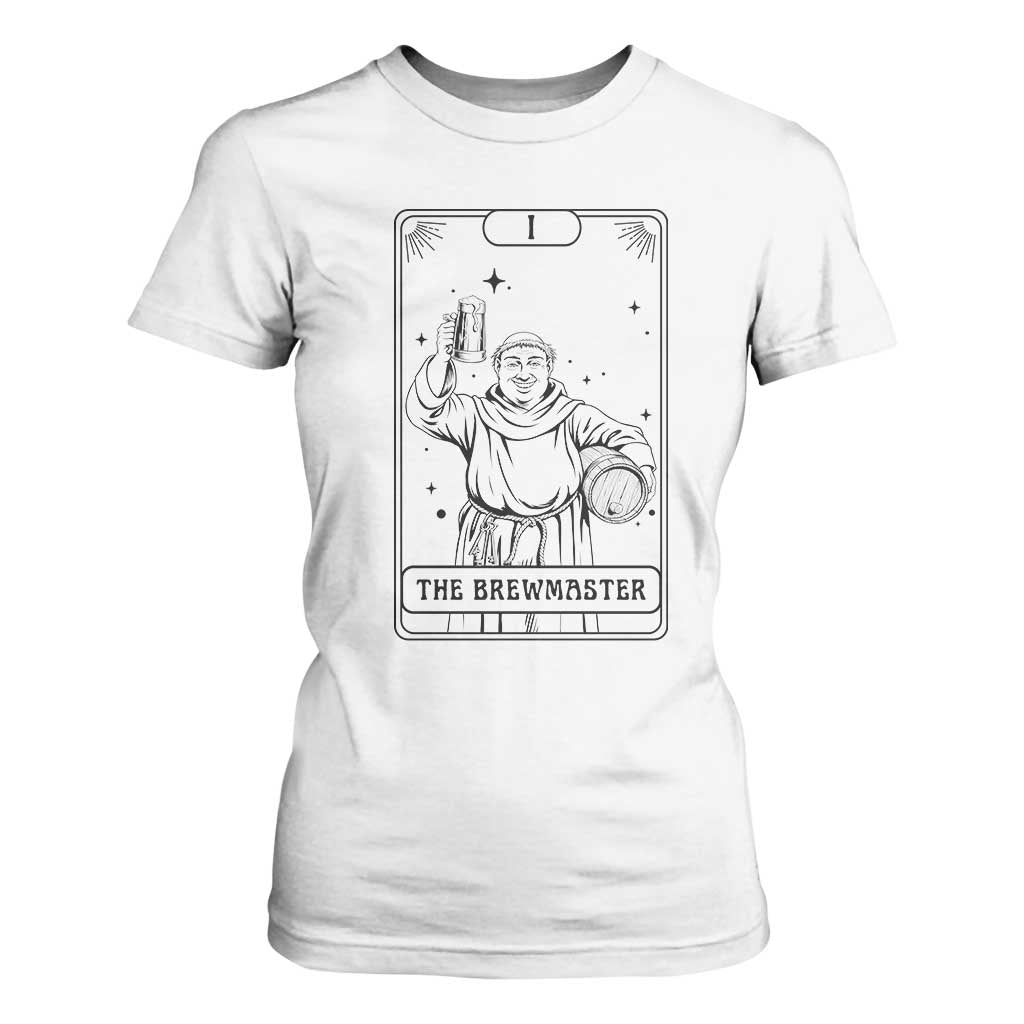 The Brewmaster Tarot Card T Shirt For Women Vintage Craft Beer Monk Brewery Art