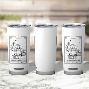 The Brewmaster Tarot Card Tumbler Cup Vintage Craft Beer Monk Brewery Art