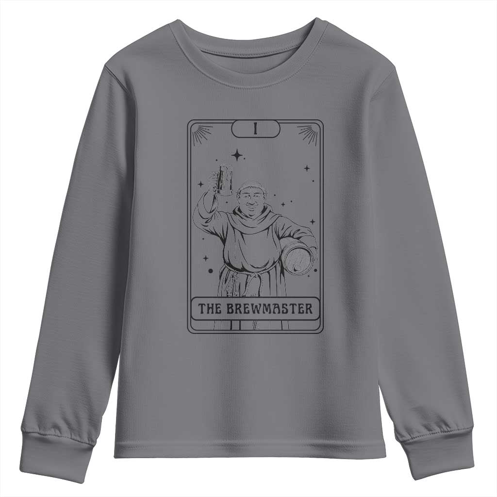 The Brewmaster Tarot Card Youth Sweatshirt Vintage Craft Beer Monk Brewery Art