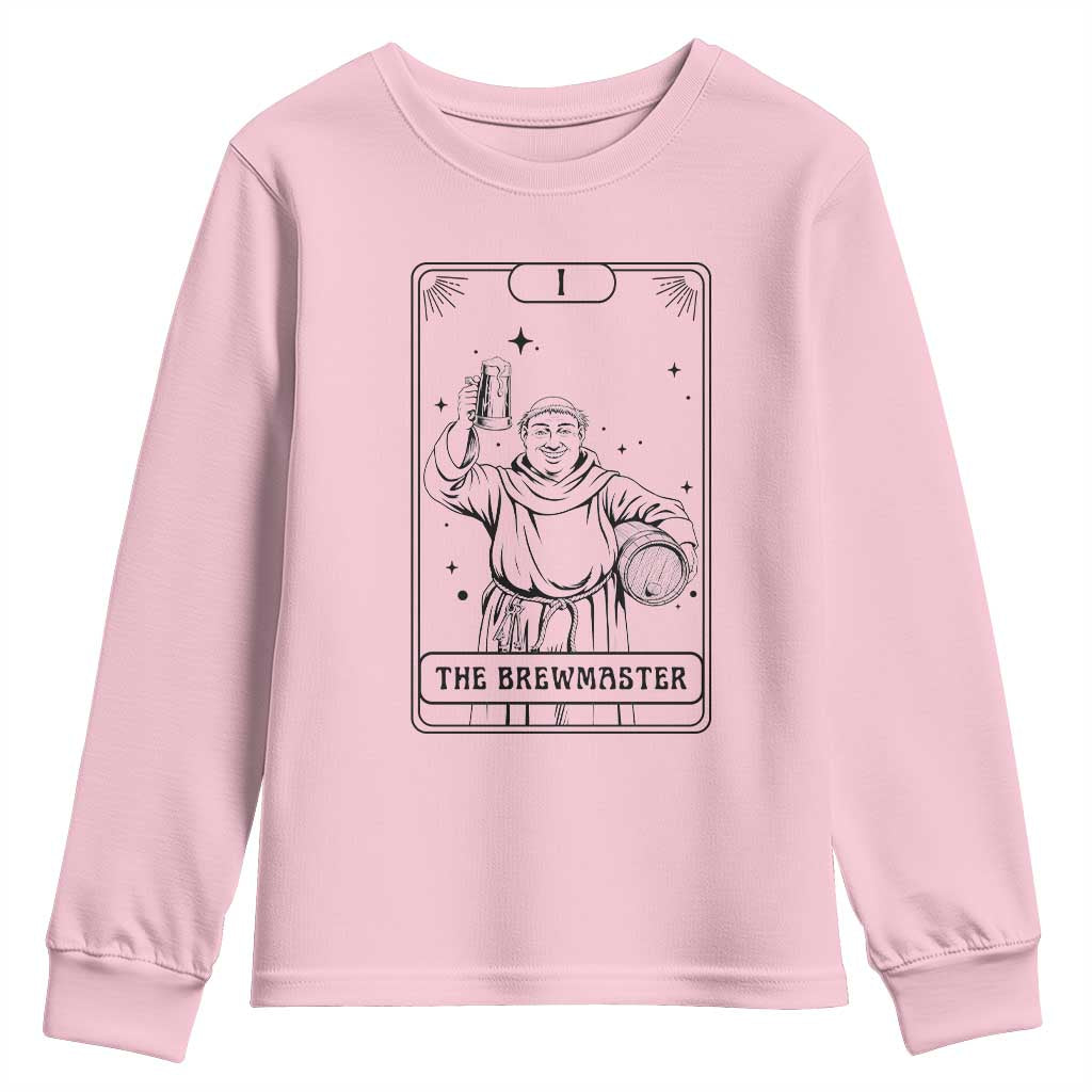 The Brewmaster Tarot Card Youth Sweatshirt Vintage Craft Beer Monk Brewery Art