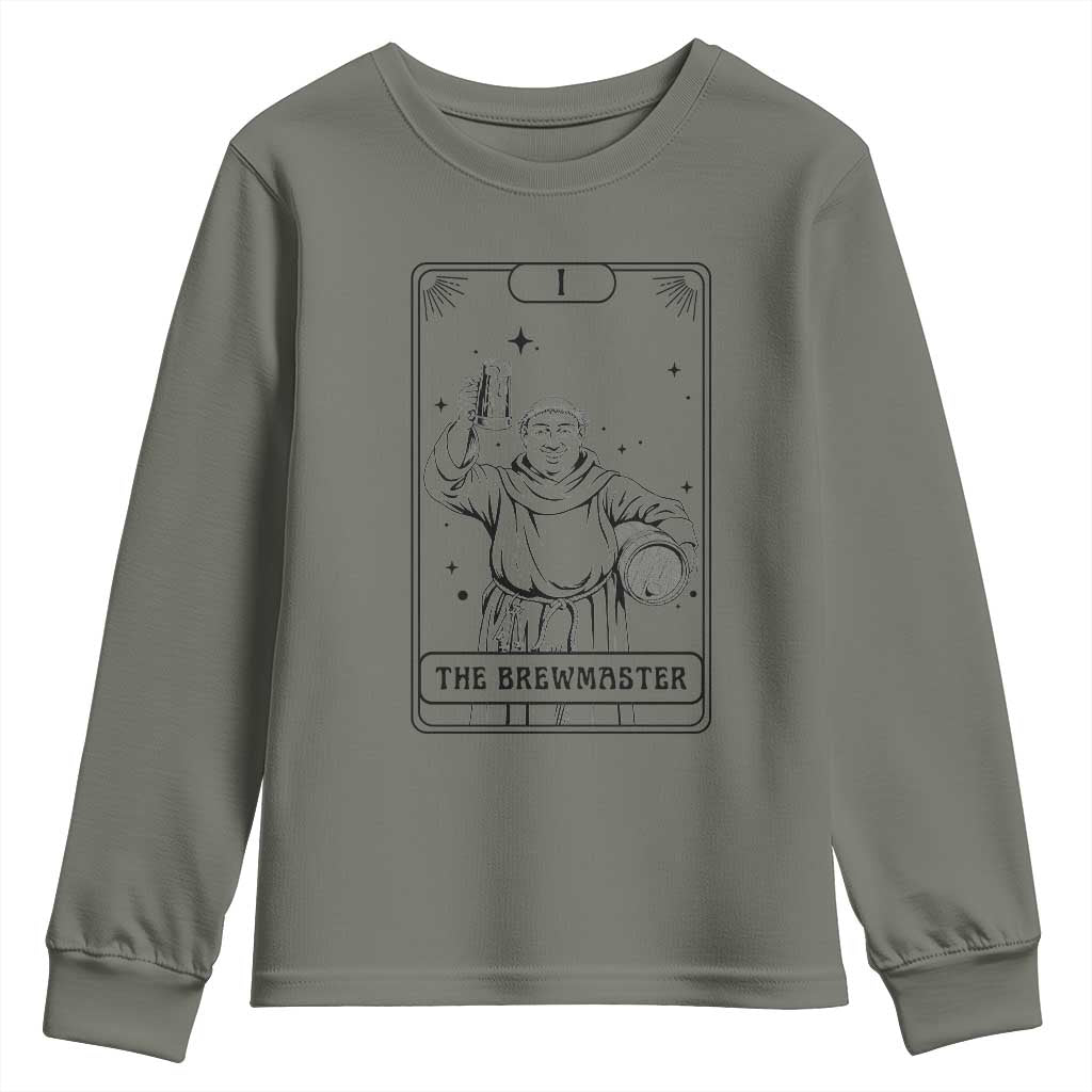 The Brewmaster Tarot Card Youth Sweatshirt Vintage Craft Beer Monk Brewery Art