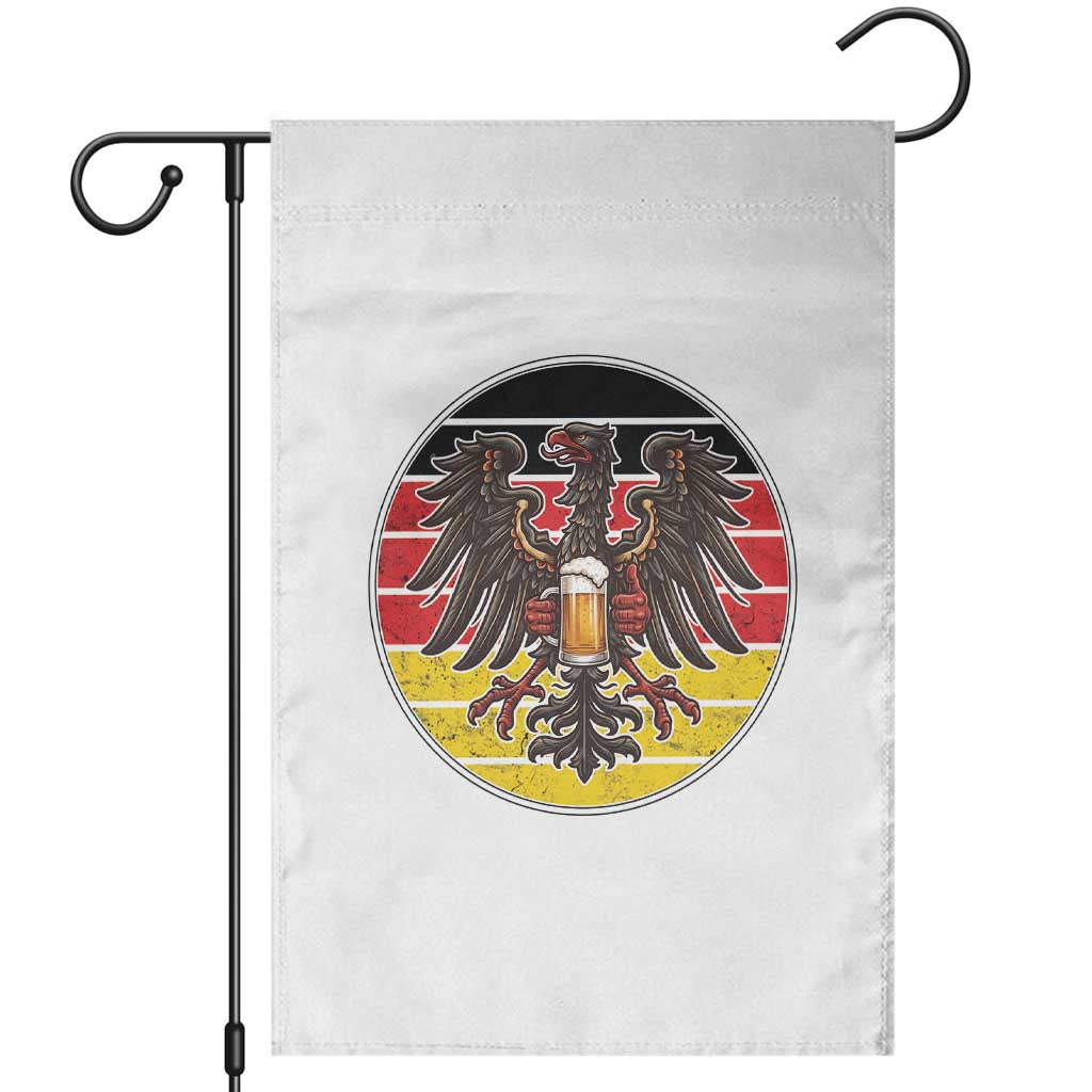 German Eagle Beer Lover Garden Flag Vintage Bavarian Oktoberfest Beer TS12 White Print Your Wear