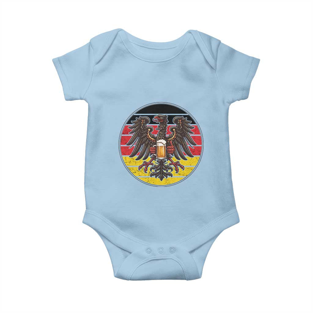 German Eagle Beer Lover Baby Onesie Vintage Bavarian Oktoberfest Beer