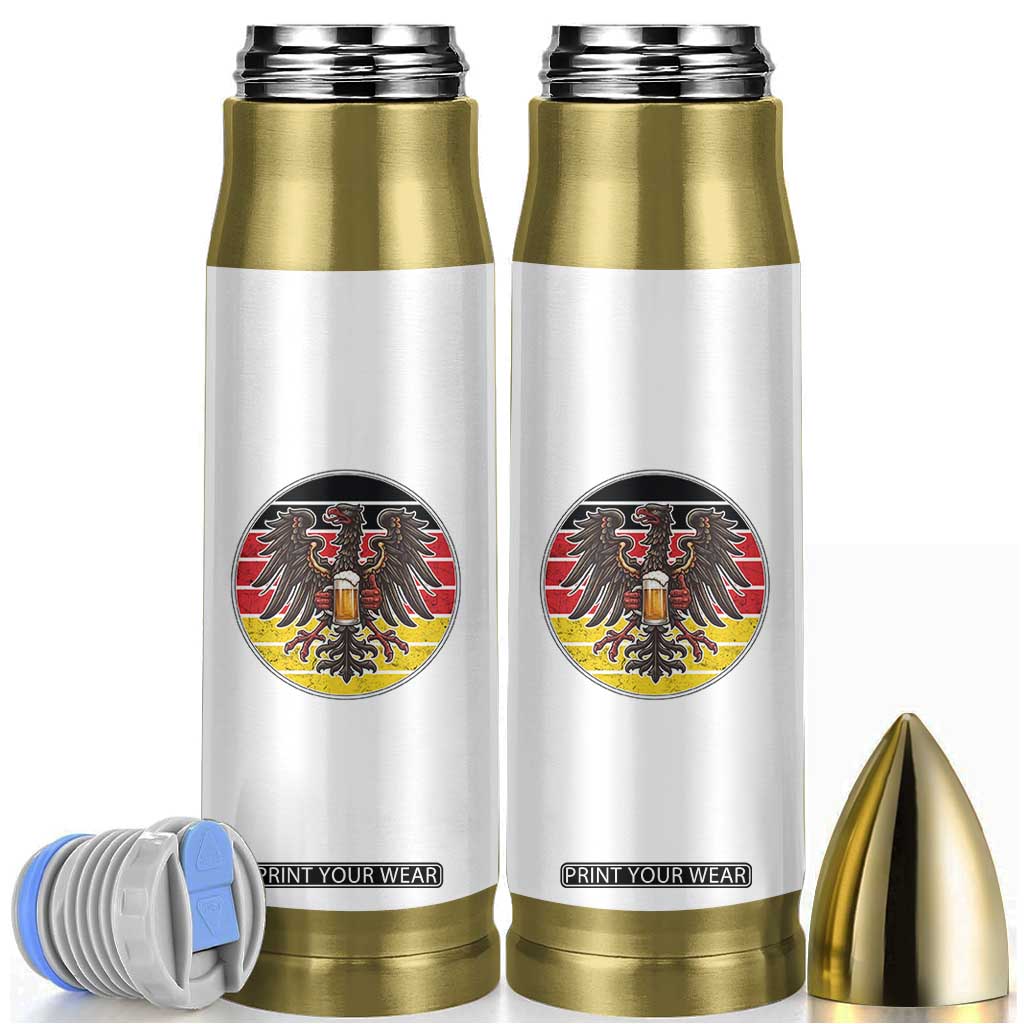 German Eagle Beer Lover Bullet Tumbler Vintage Bavarian Oktoberfest Beer TS12 White Print Your Wear